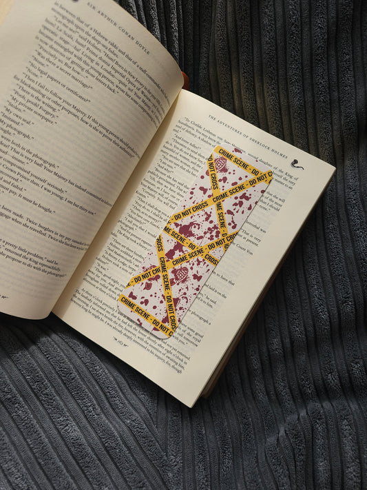 Bloody Crime Scene Bookmark