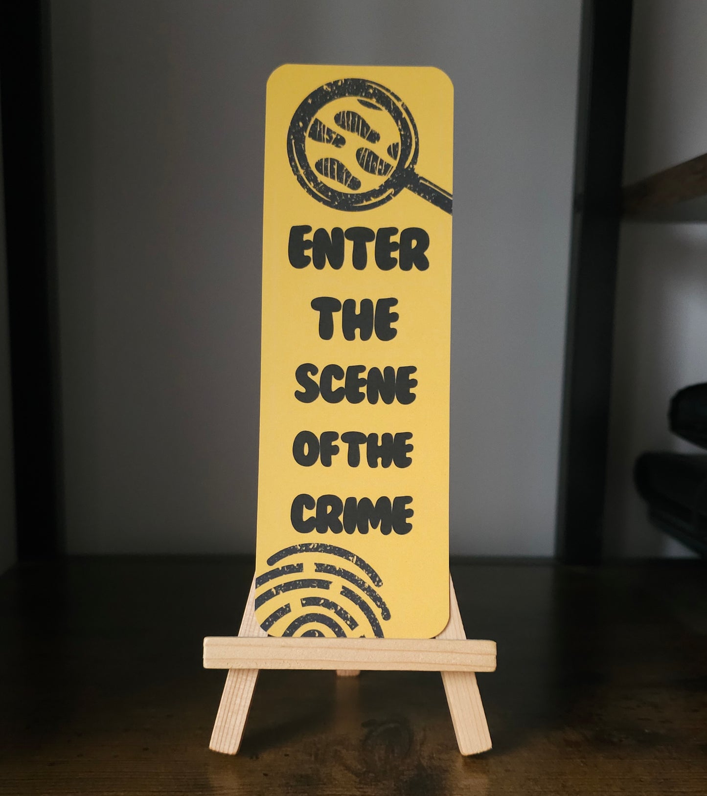 Enter the Scene of the Crime Bookmark