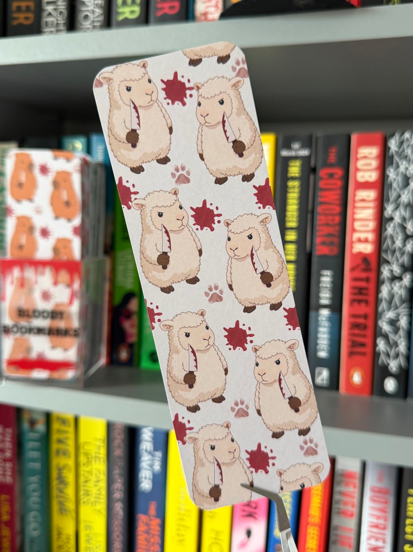 Killer Sheep Pattern Bookmark