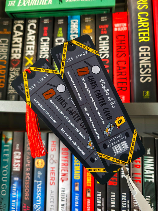 Chris Carter Club Ticket Tassel Bookmark