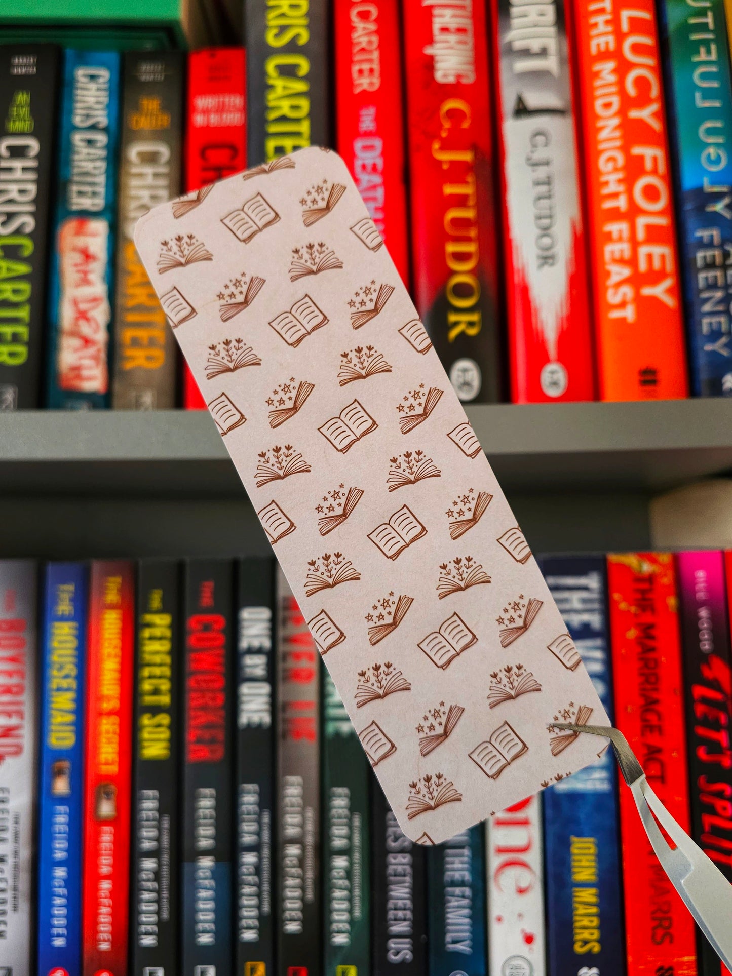 Open Book Pattern Bookmark