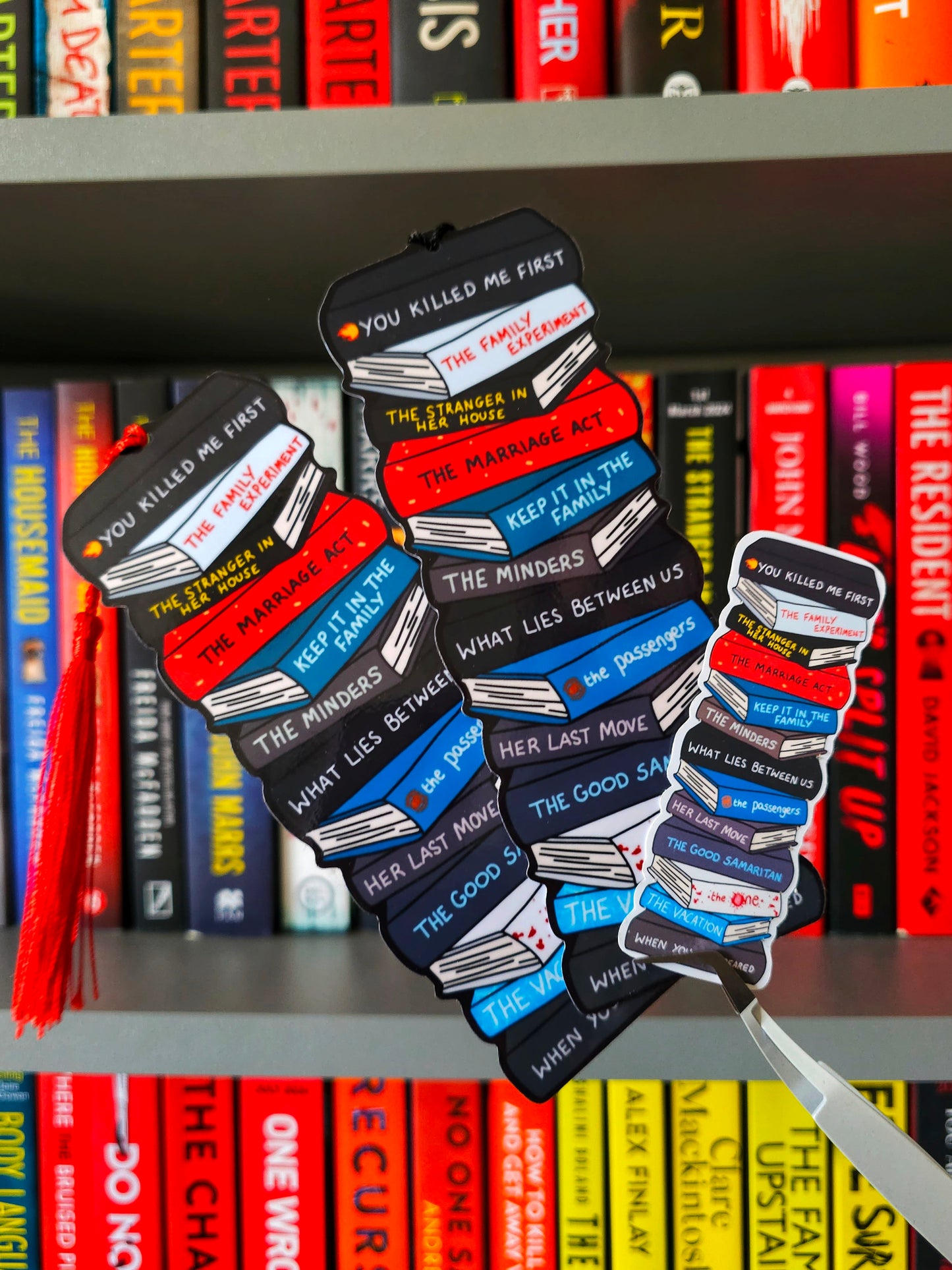 John Marrs Book Stack Bookmark