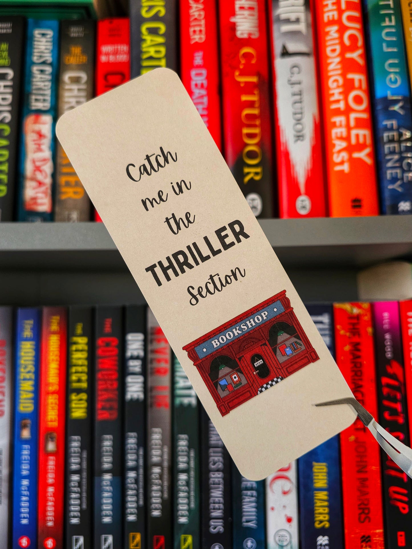 Catch Me in the Thriller Section Bookmark