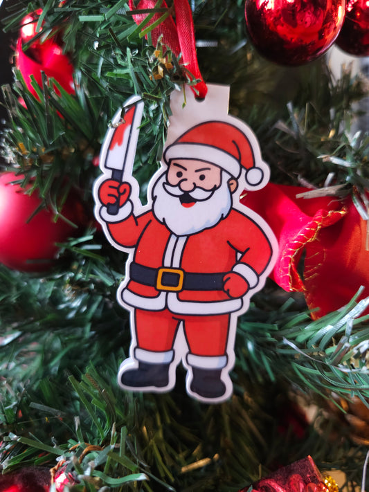 Killer Santa Magnetic Bookmark / Tree Decoration