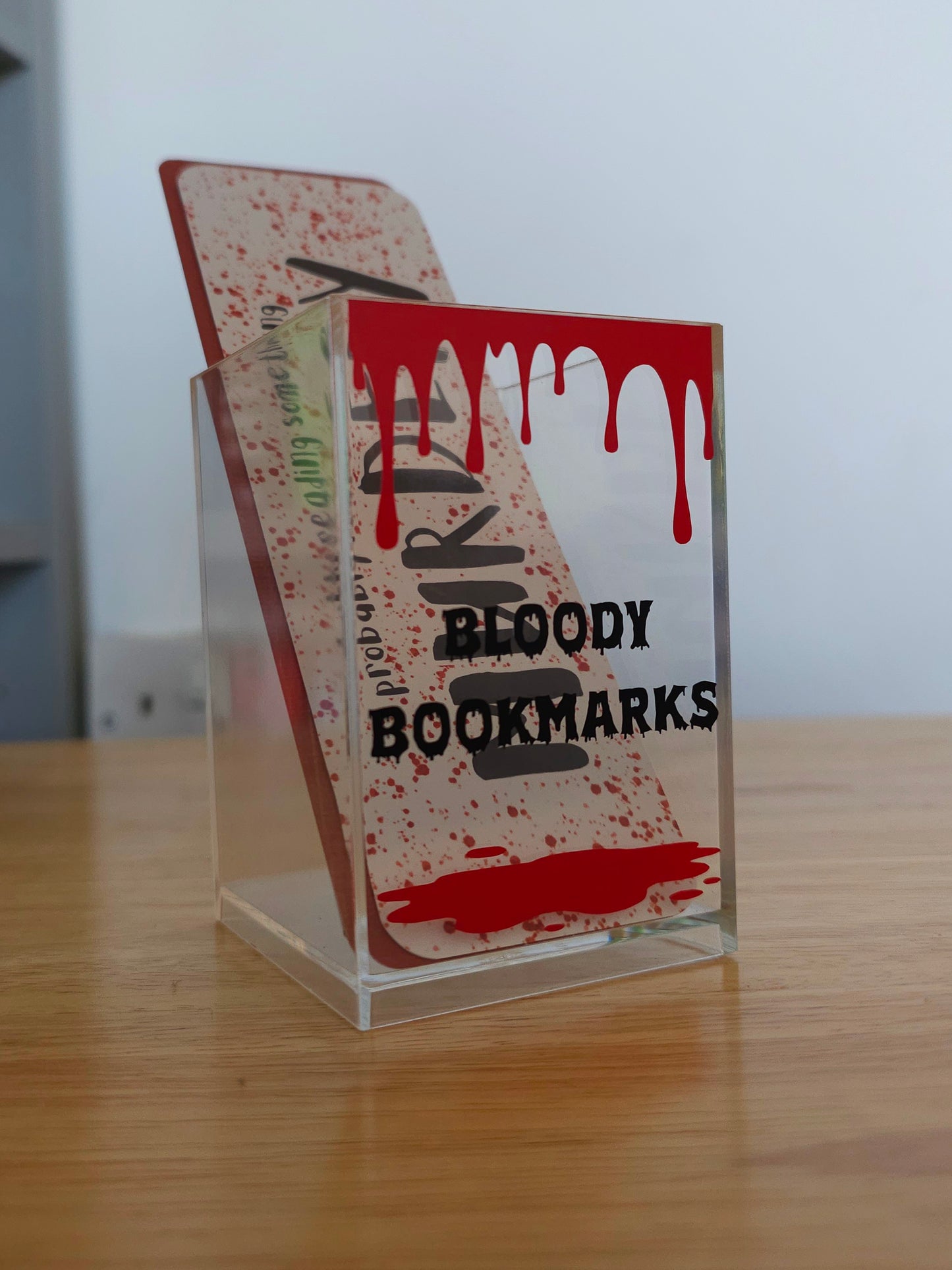 Bloody Bookmarks Acrylic Bookmark Holder
