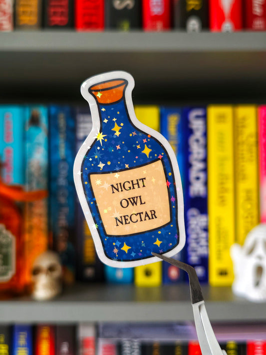 Night Owl Nectar Vinyl Sticker