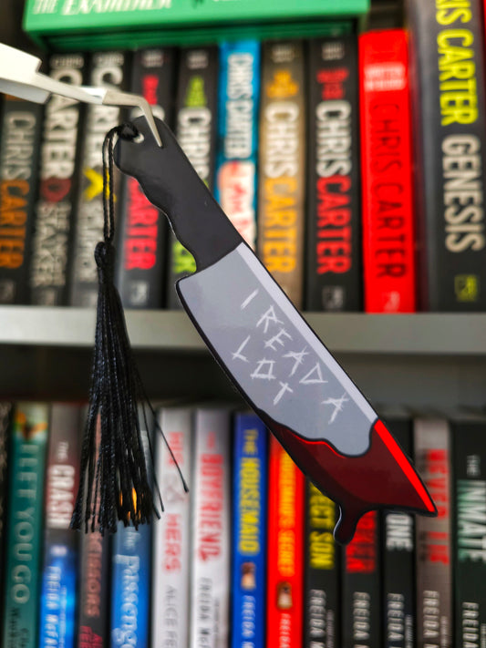 I Read A Lot Bloody Knife Chris Carter Bookmark
