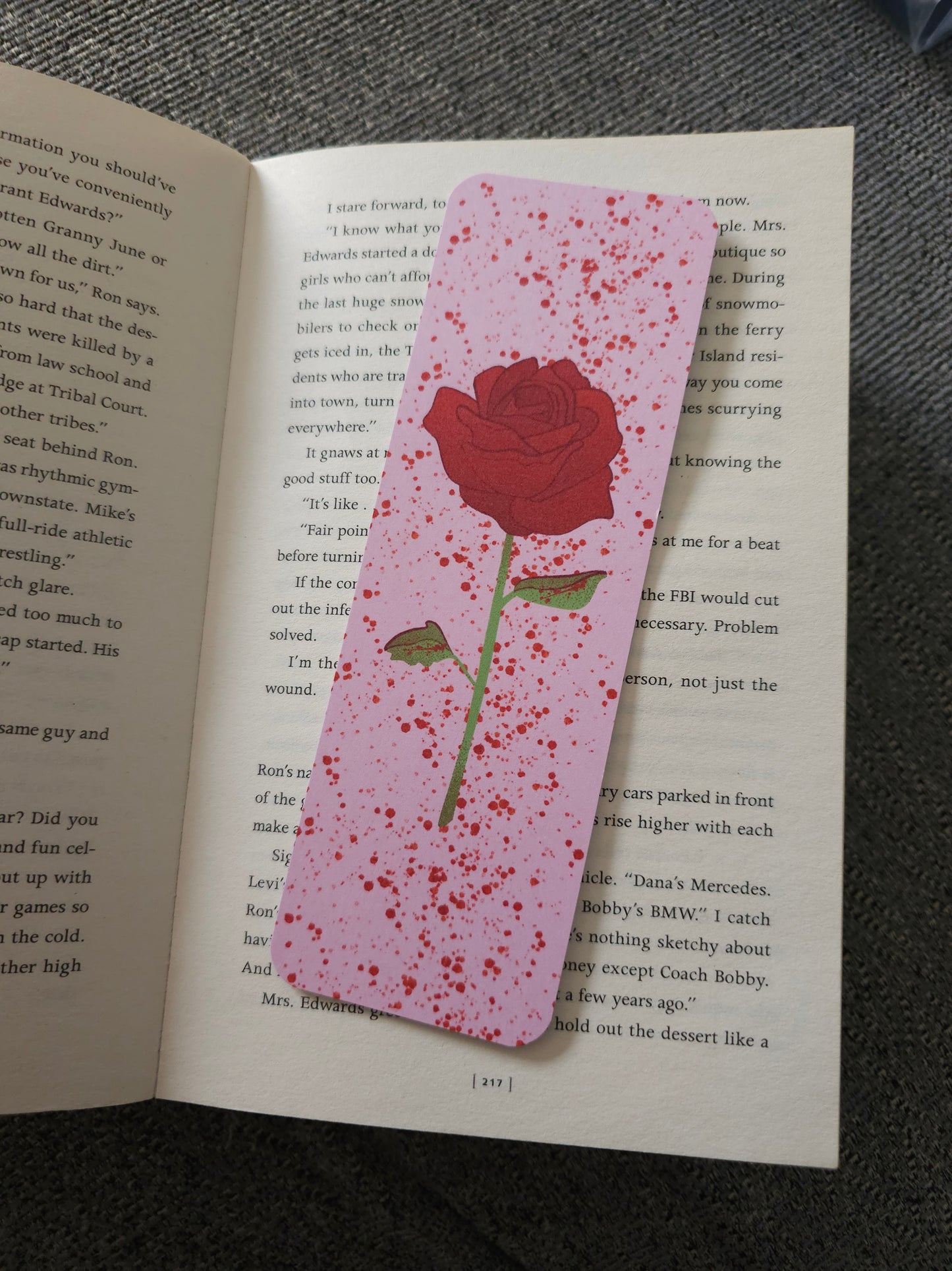 Blood and Bloom Bookmark