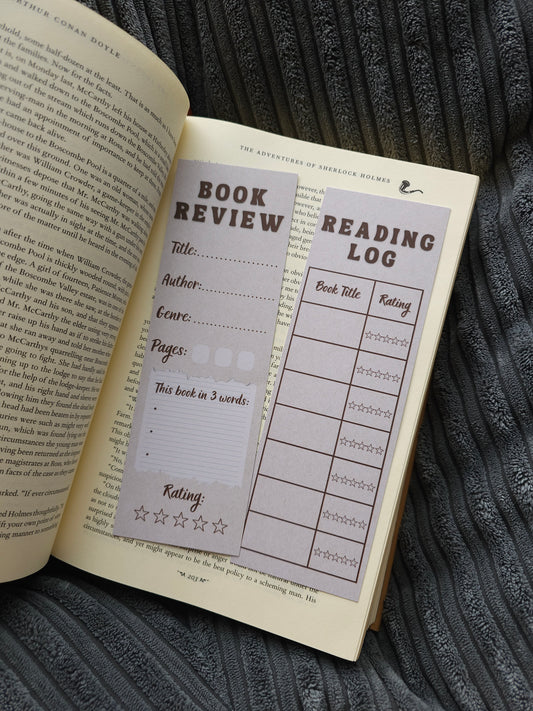 The Book Tracker Bookmark Set