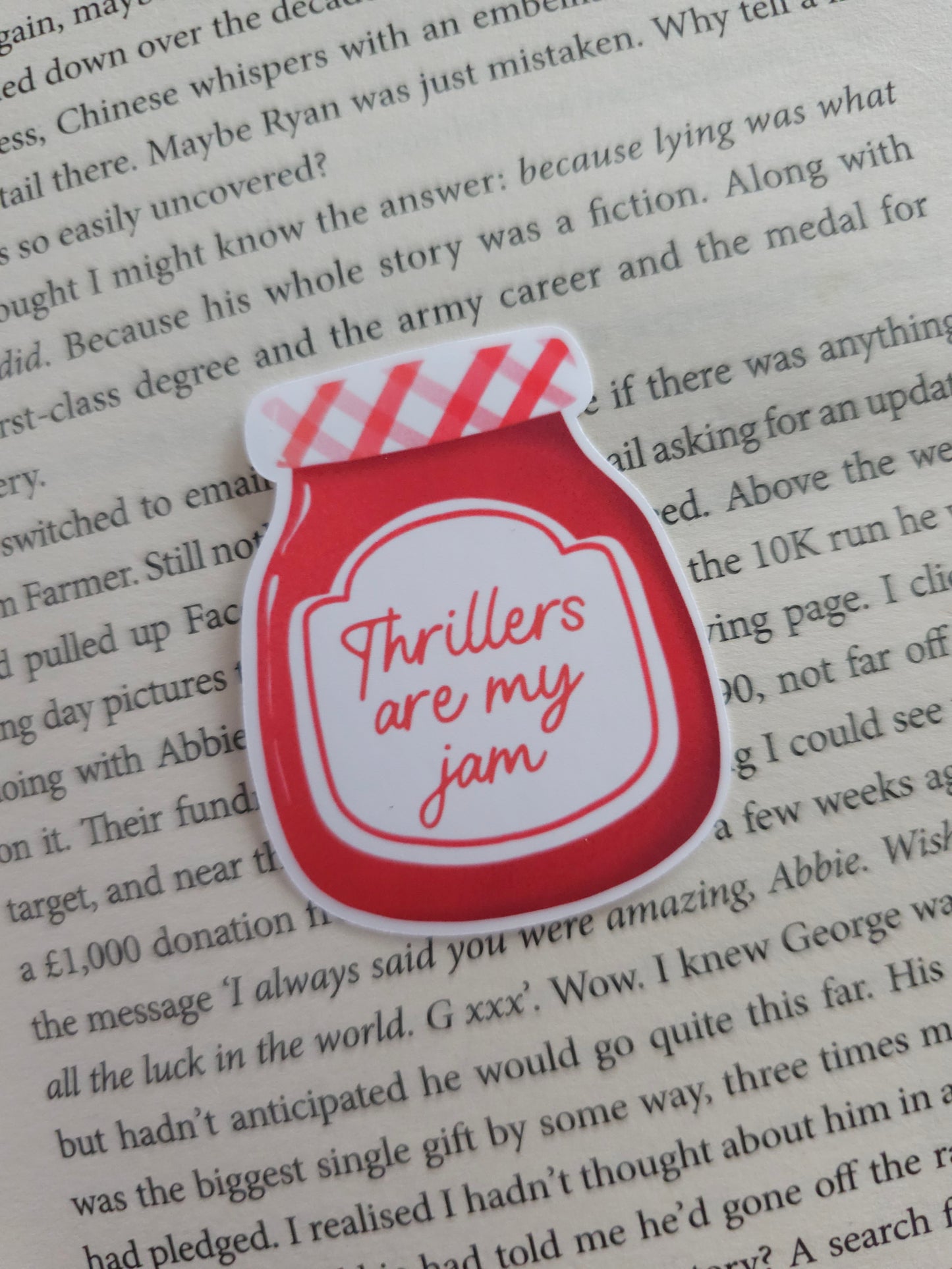 Thrillers Are My Jam Vinyl Sticker