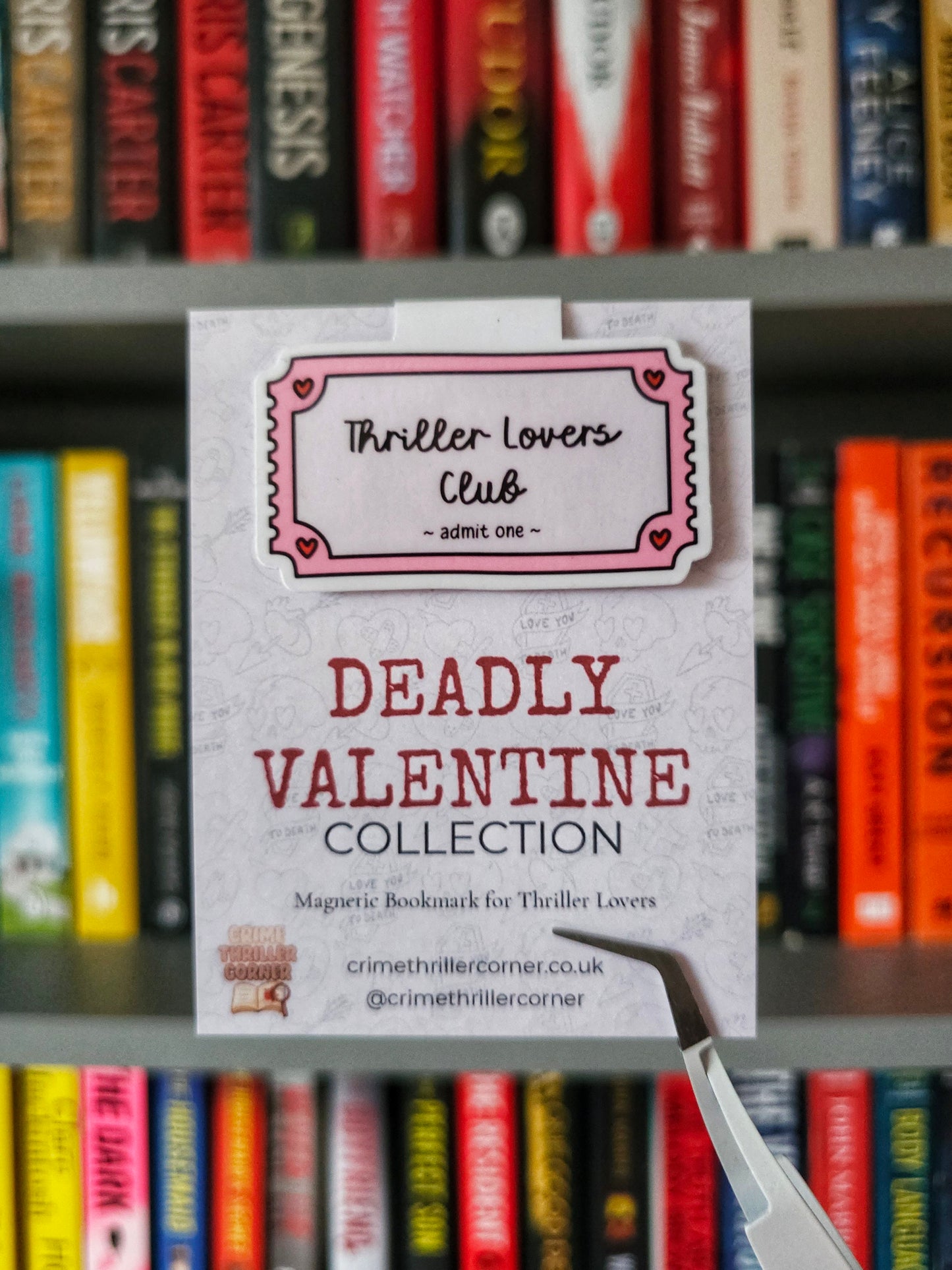 Thriller Lovers Club Magnetic Bookmark