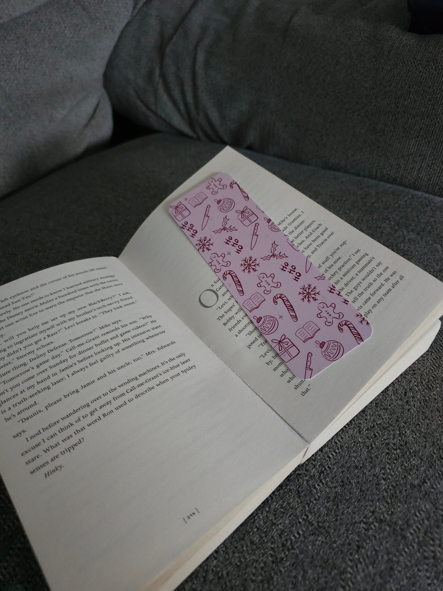 Festive Slasher Doodles Bookmark