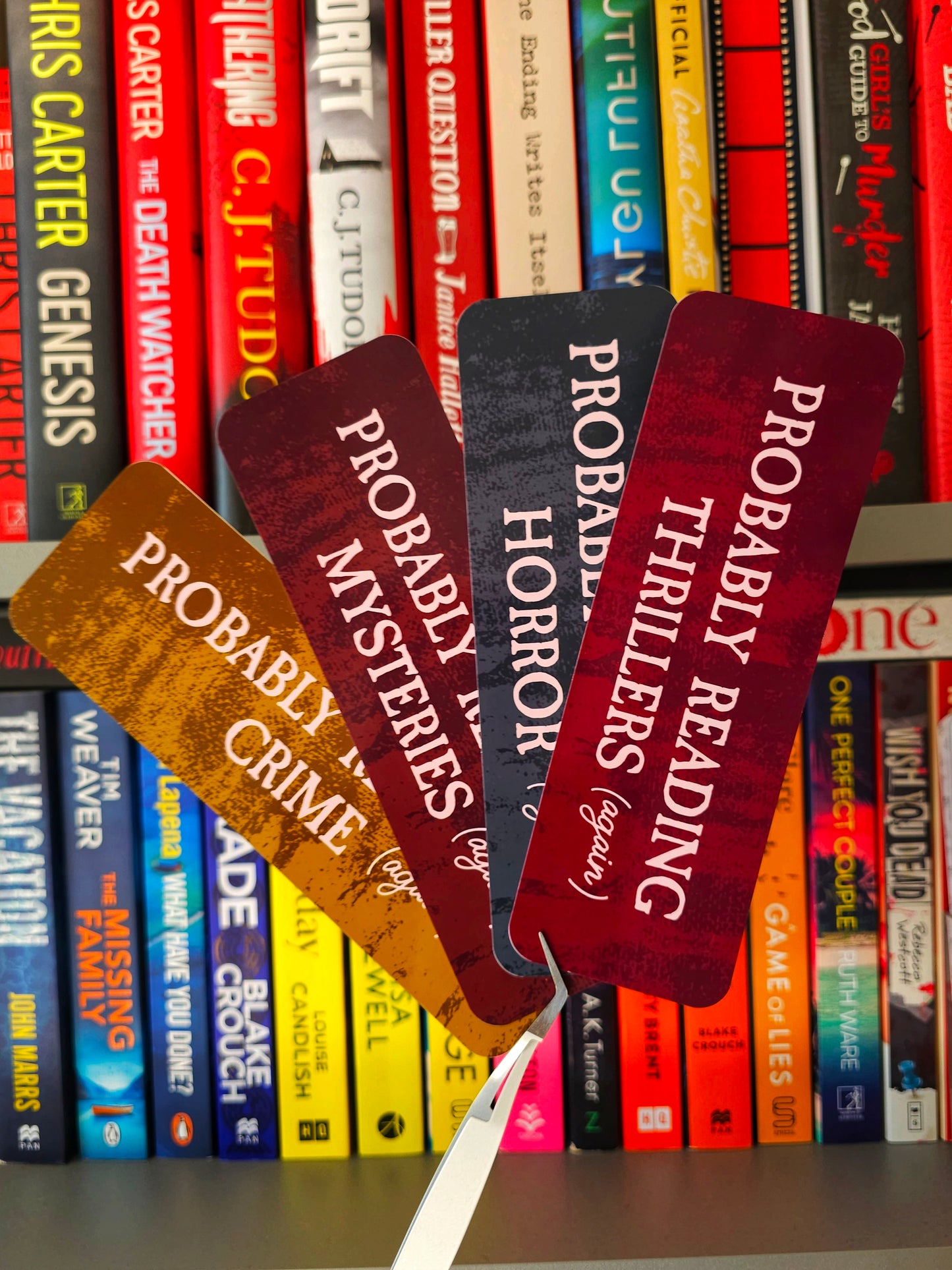 Probably Reading Again Genre Bookmarks