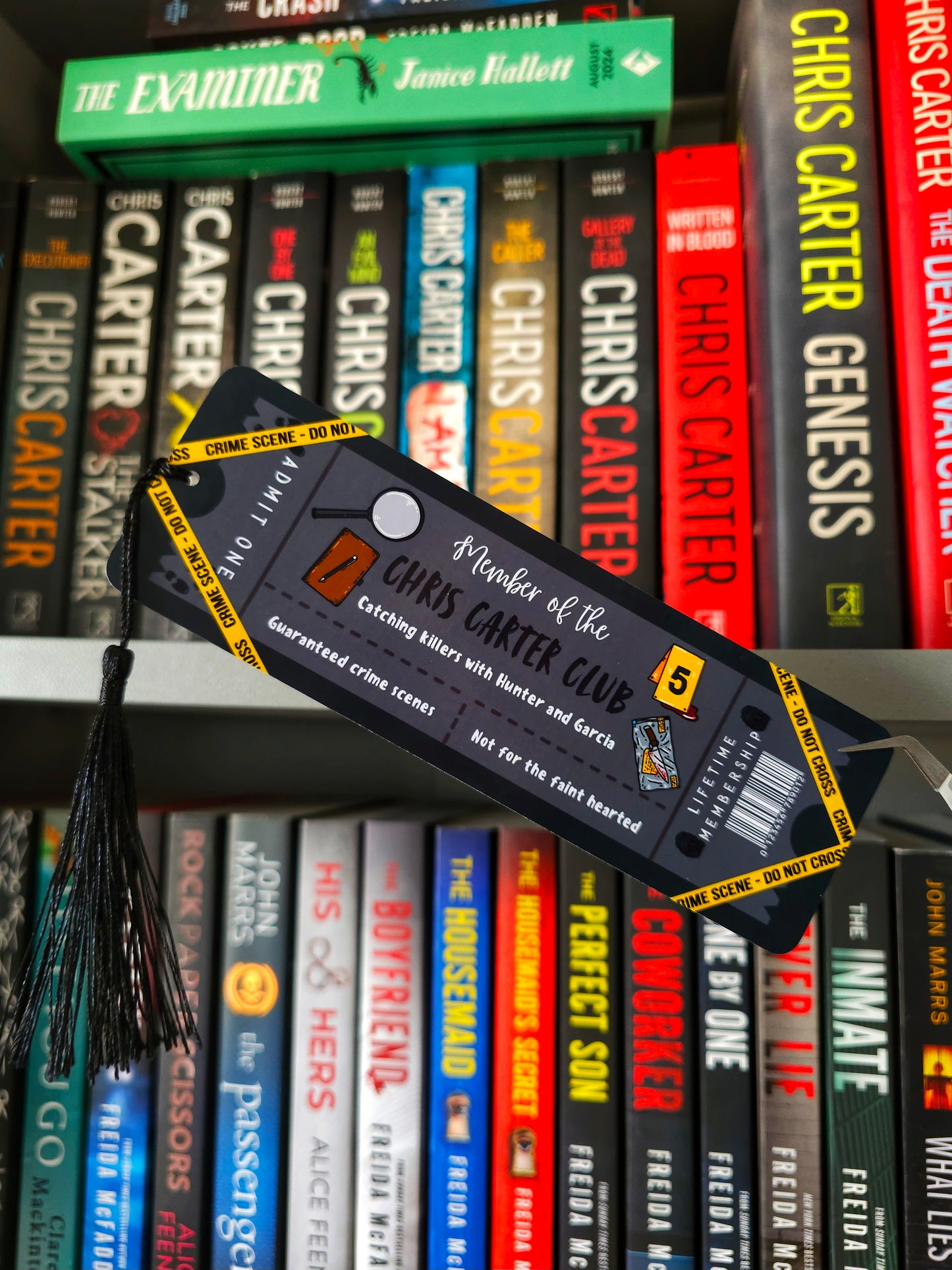 Chris Carter Club Ticket Tassel Bookmark