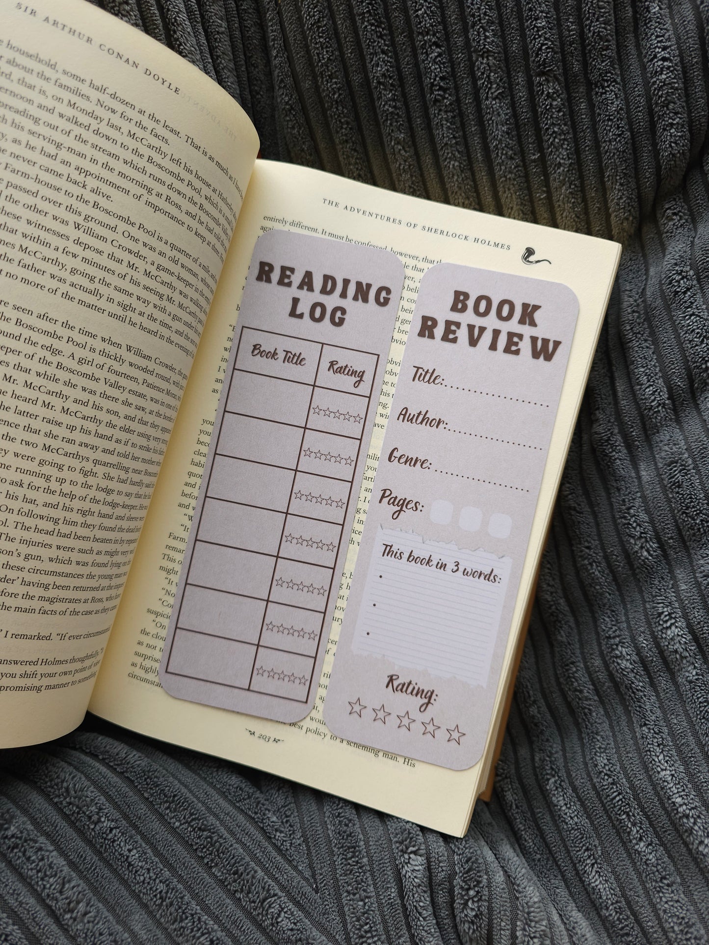 The Book Tracker Bookmark Set