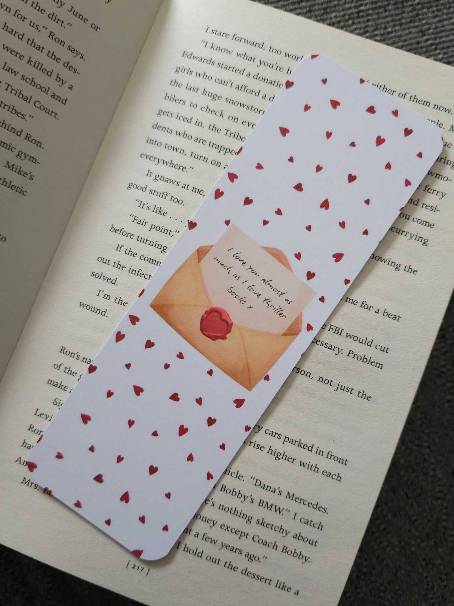 Thriller Lovers Note Bookmark