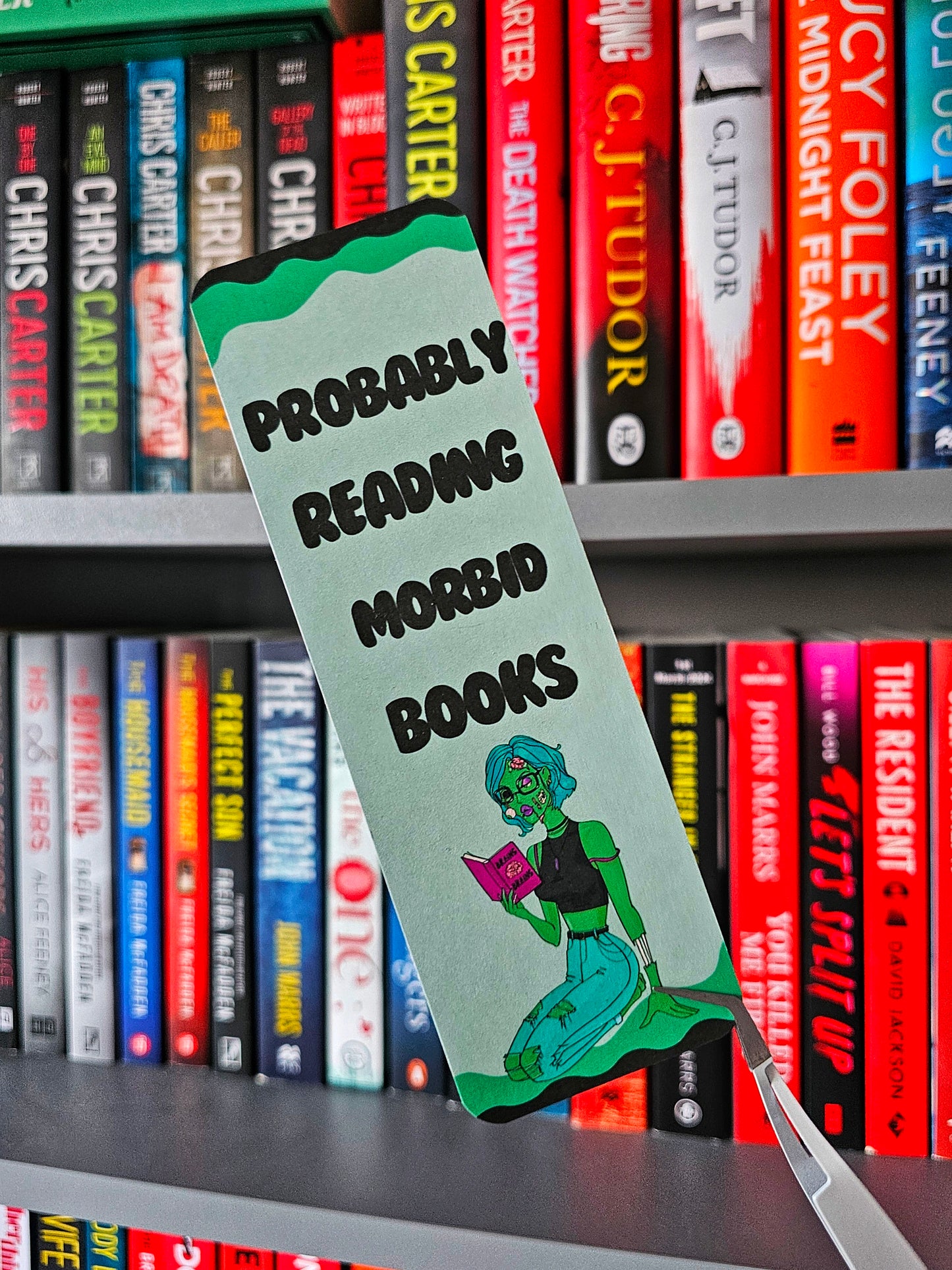 Probably Reading Morbid Books Bookmark