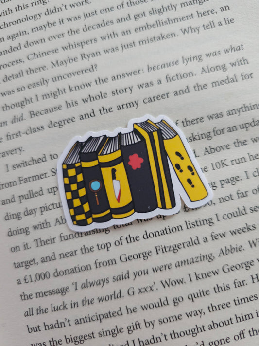 Crime Readers Shelf Vinyl Sticker