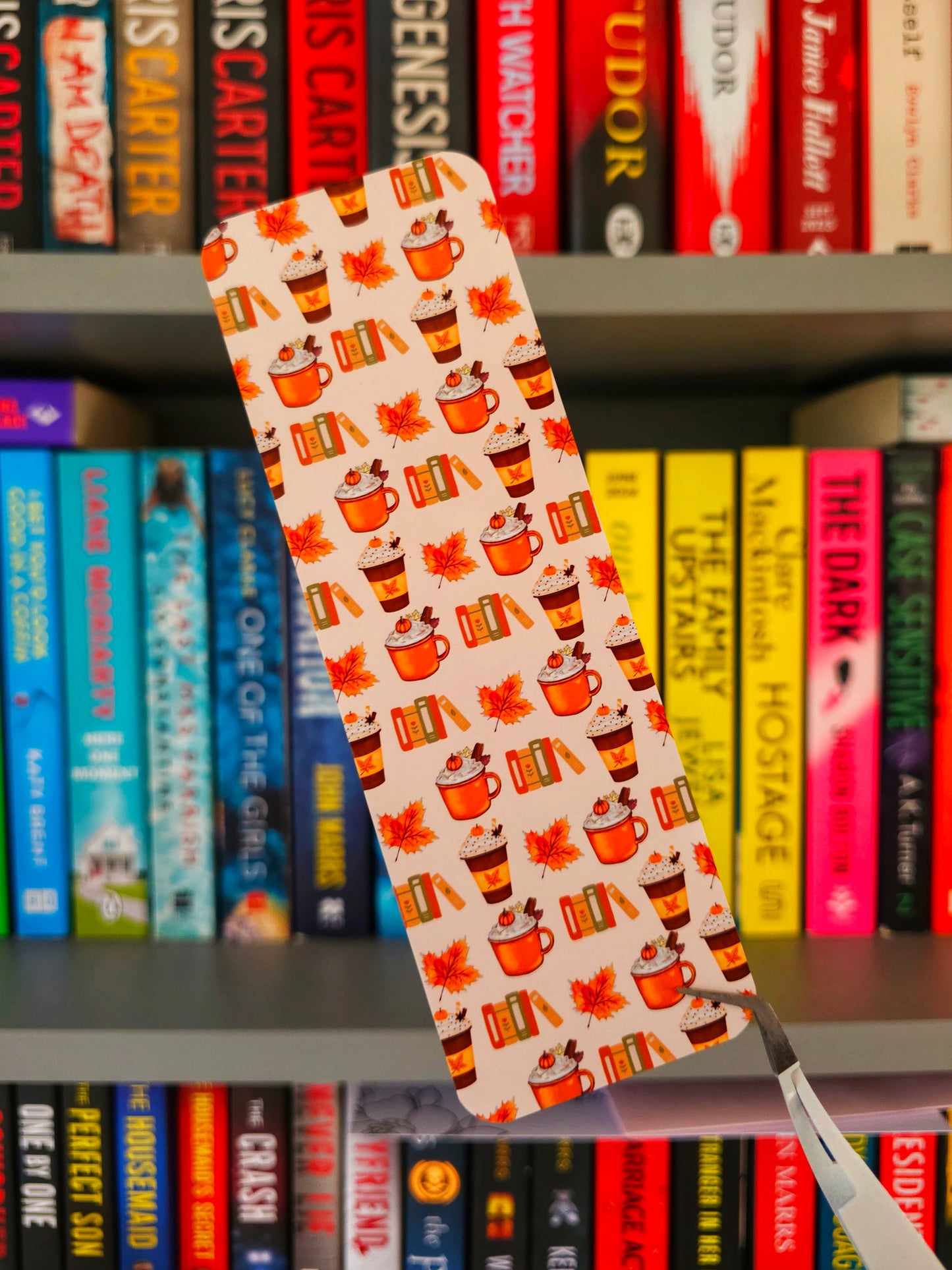 Autumnal Reader Pumpkin Spice Bookmark