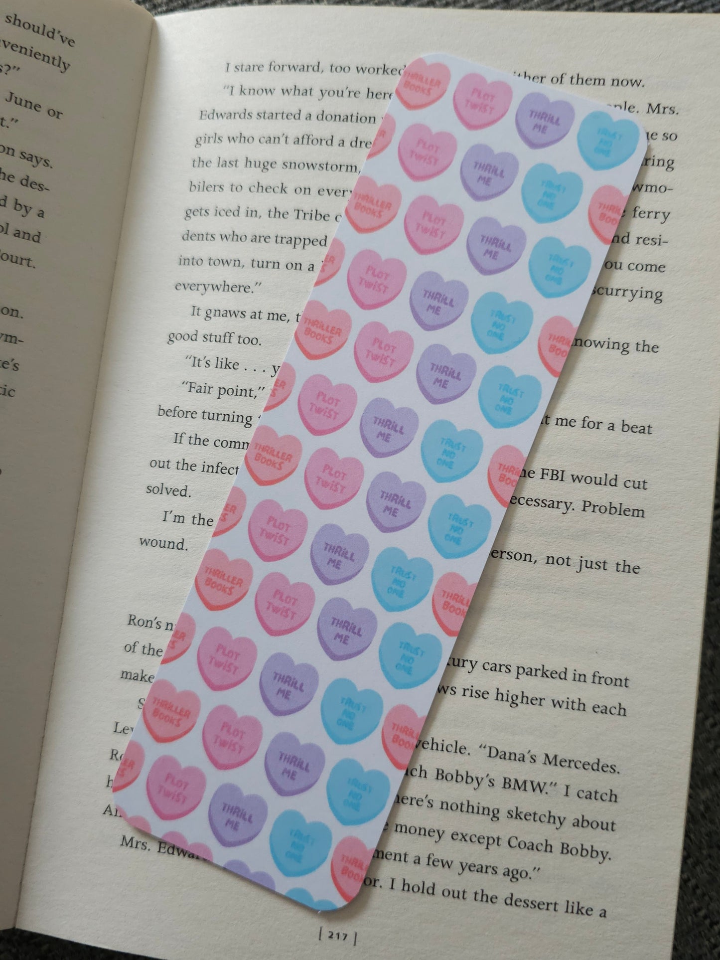 Thriller Trope Treats Bookmark