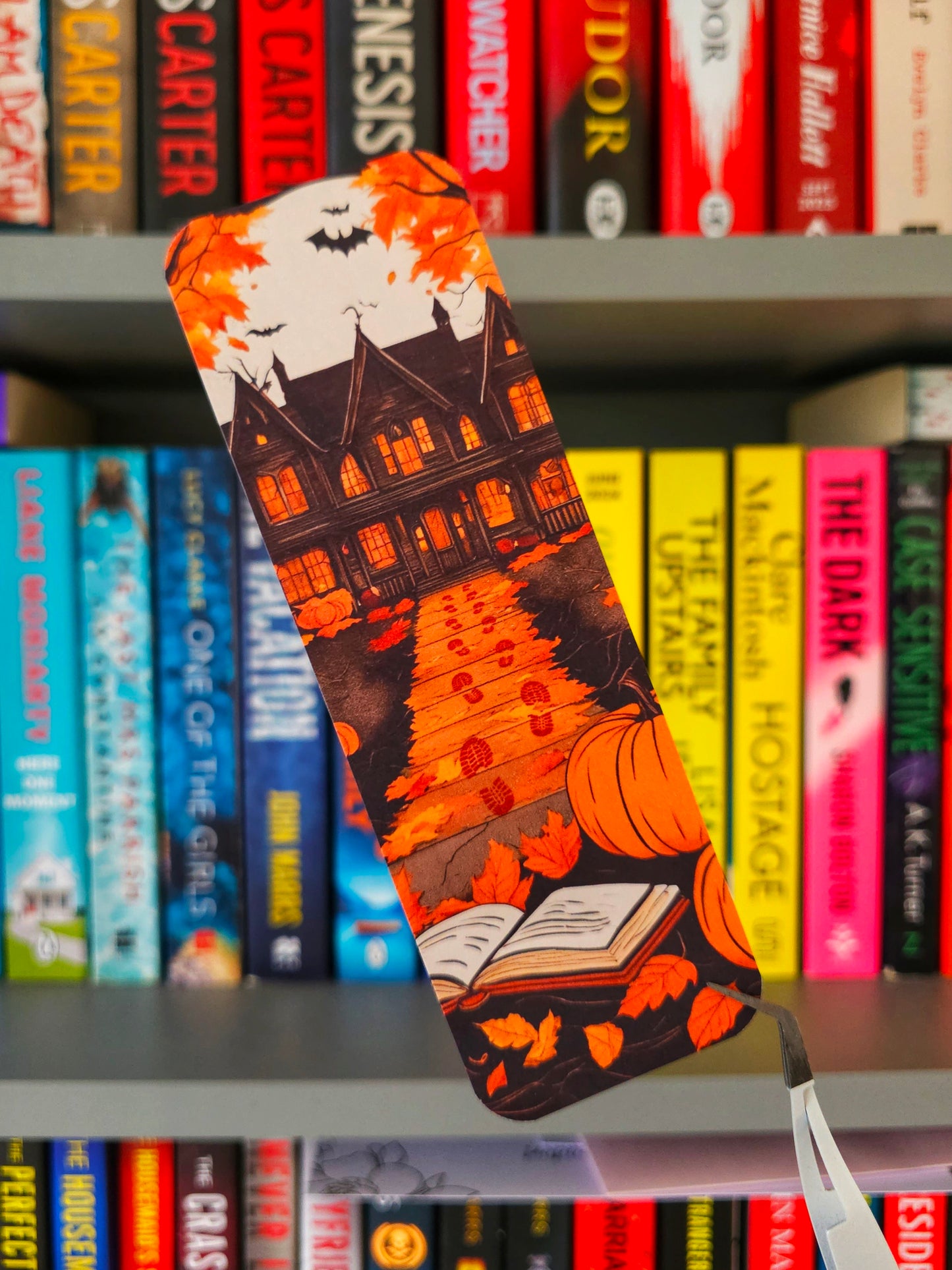 Bloody Footprints Autumn Bookmark