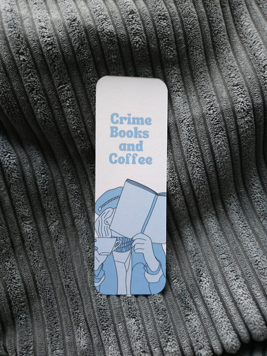 Crime Books and Coffee Bookmark