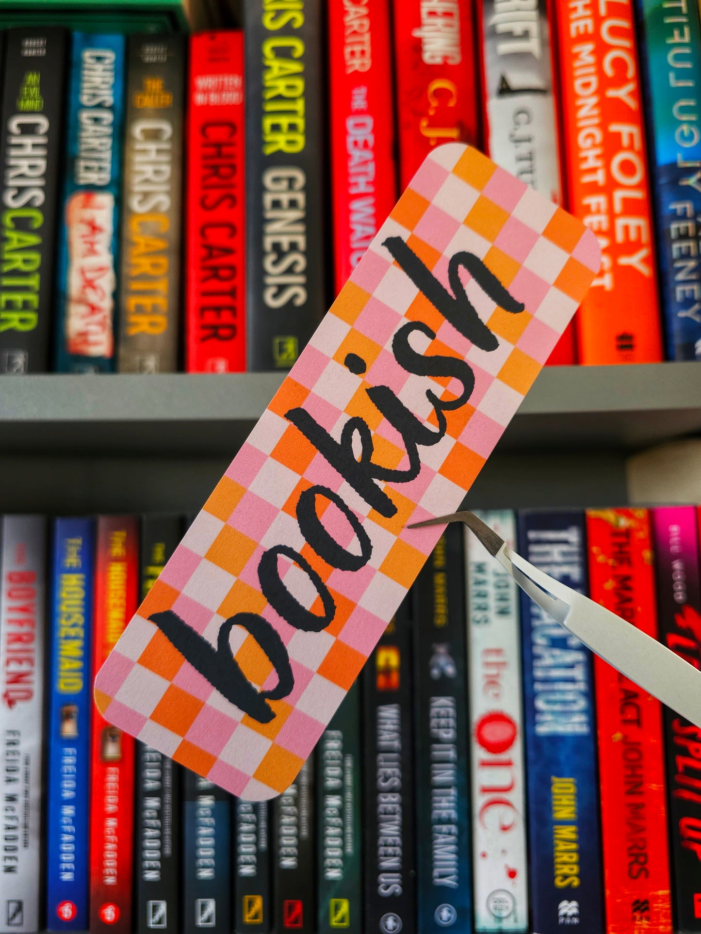 Bookish Retro Pattern Bookmark
