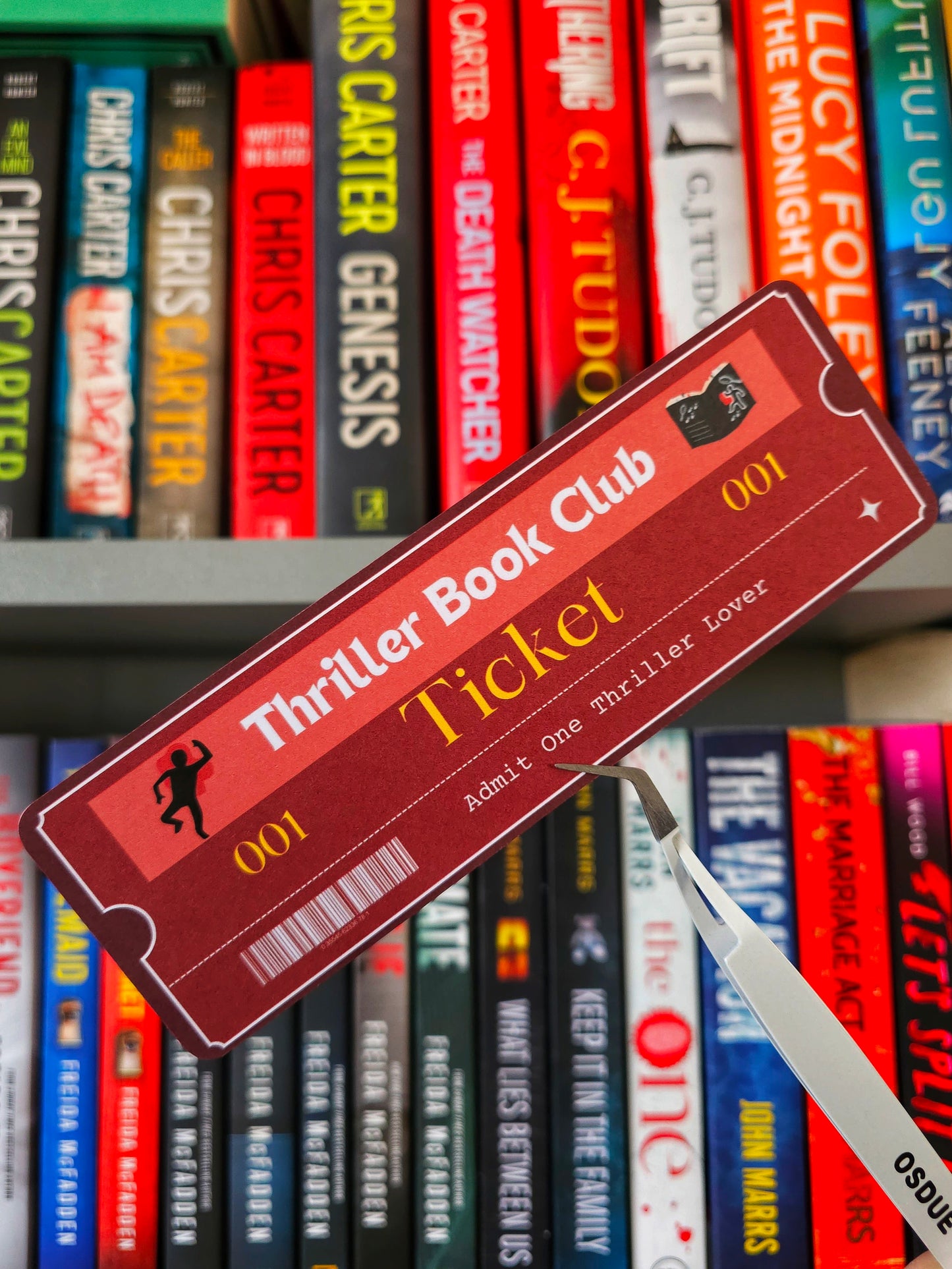 Thriller Book Club Bookmark