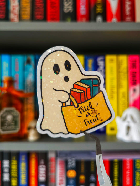 Trick or Tales Halloween Vinyl Sticker
