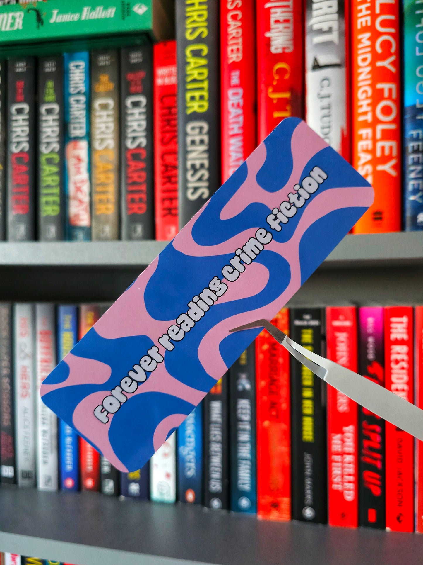 Forever Reading Crime Fiction Bookmark