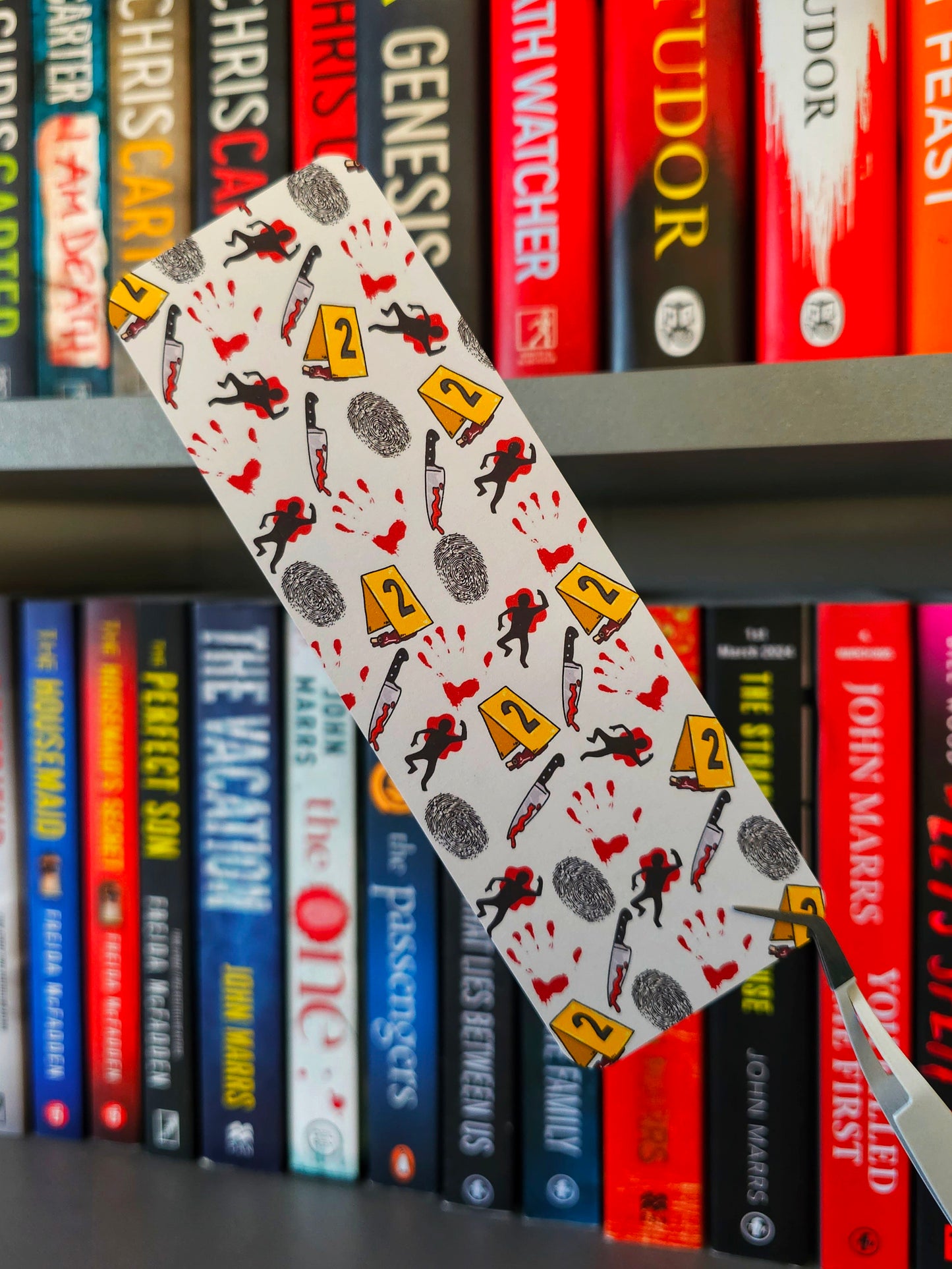 Crime Scene Icons Bookmark