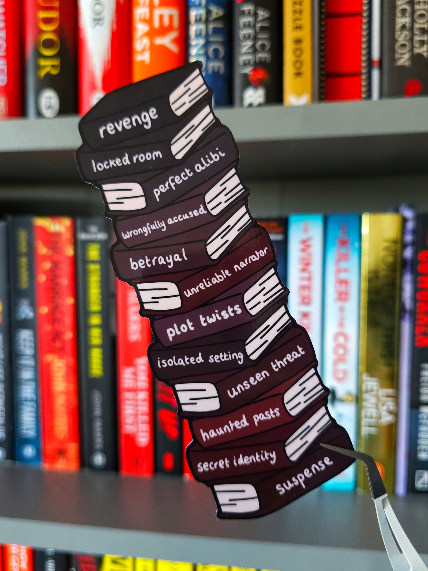 Thriller Essentials Die Cut Book Stack Bookmark