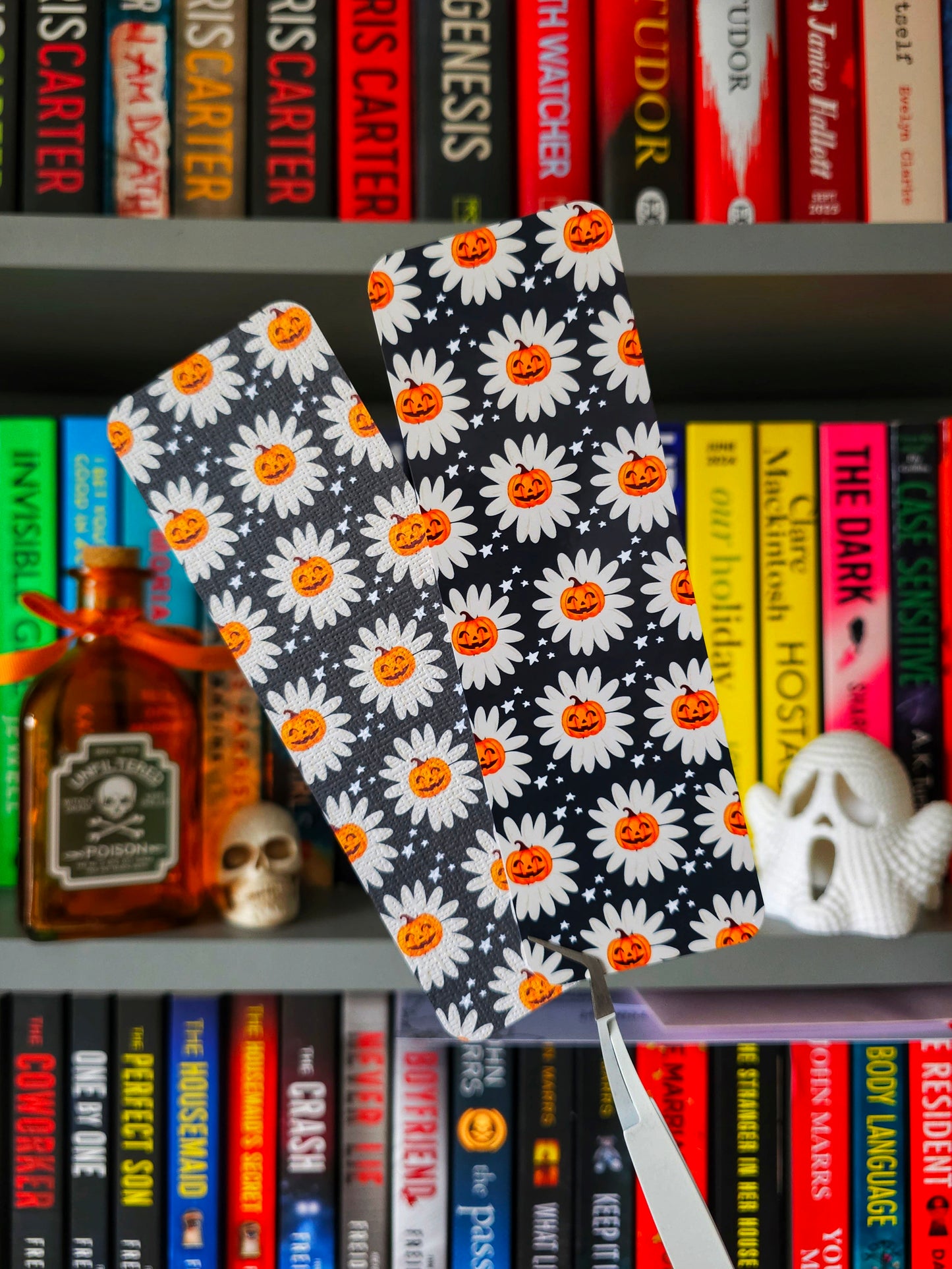 Spooky Blooms Halloween Bookmark