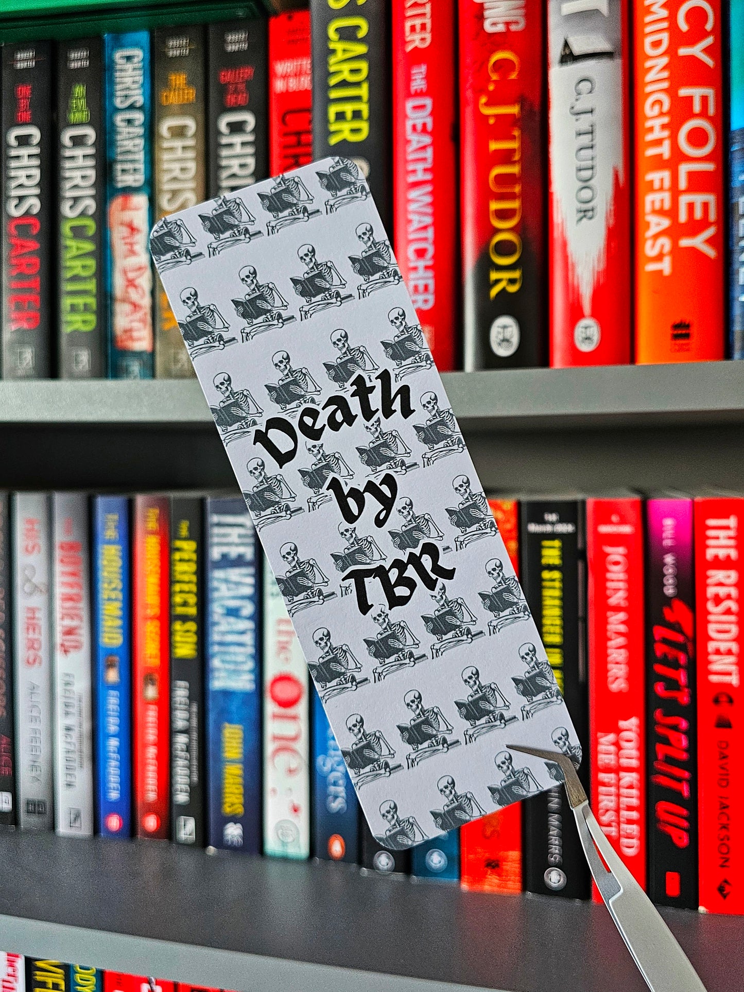 Death By TBR Bookmark