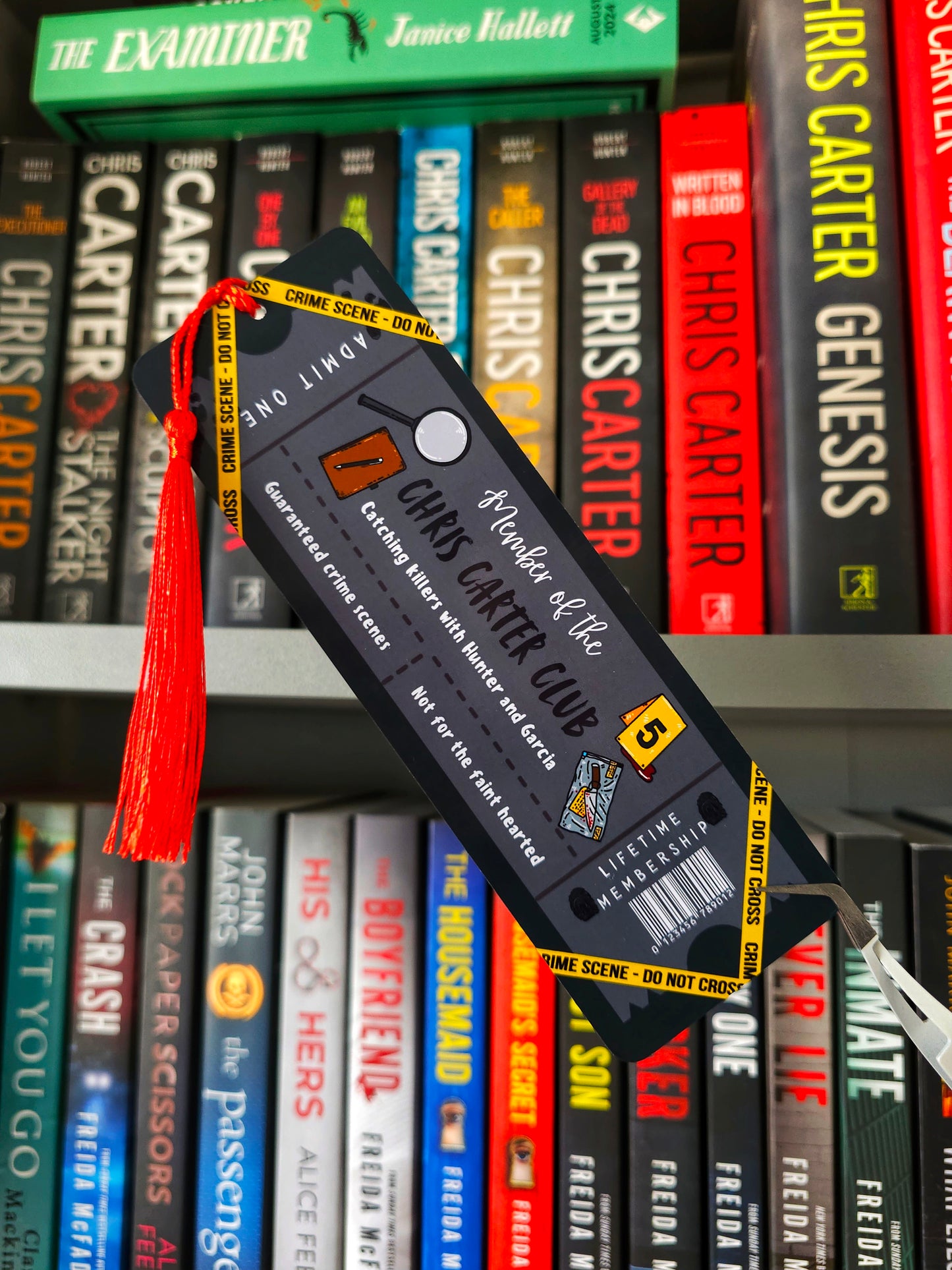 Chris Carter Club Ticket Tassel Bookmark