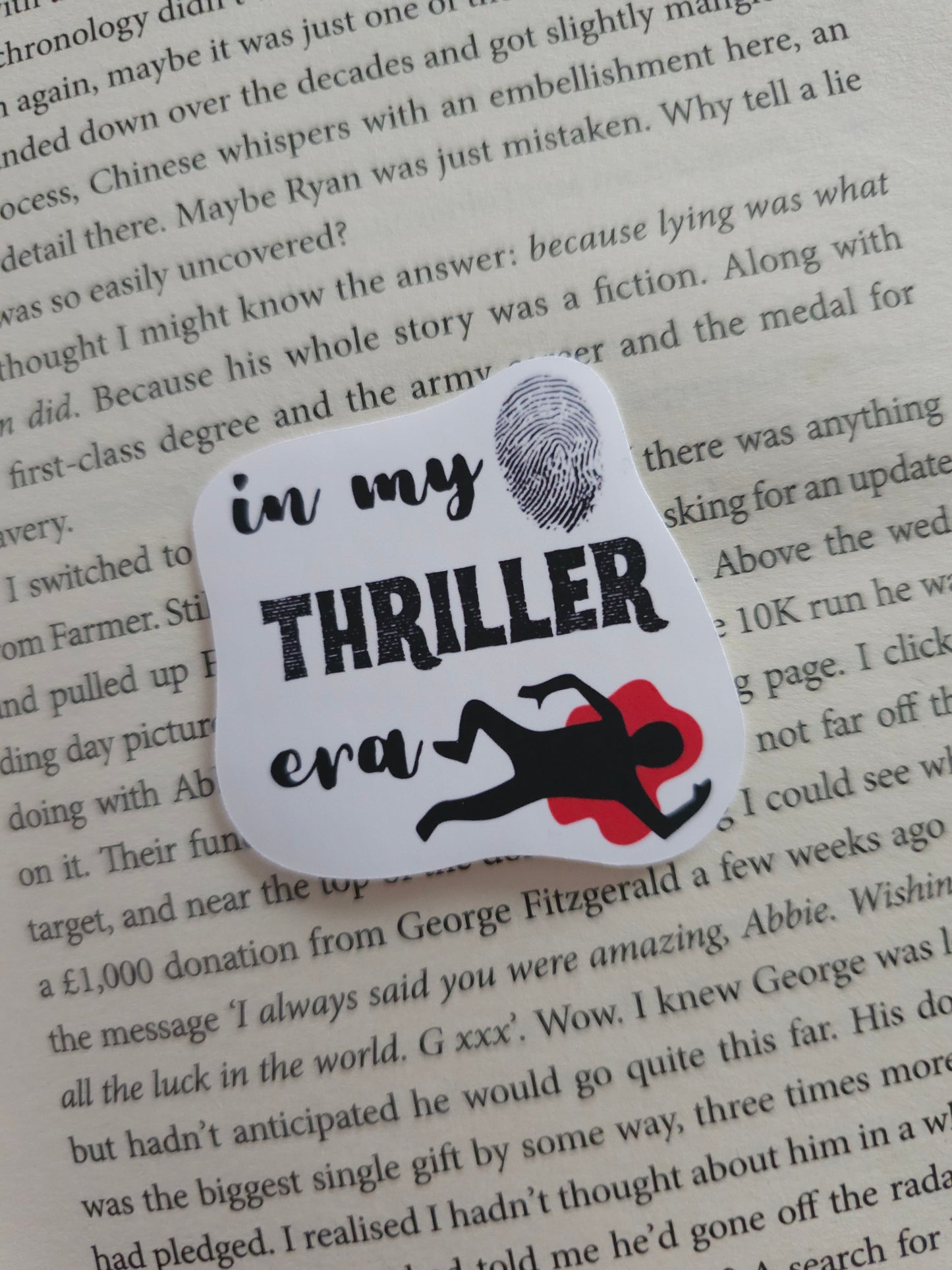 In My Thriller Era Vinyl Sticker