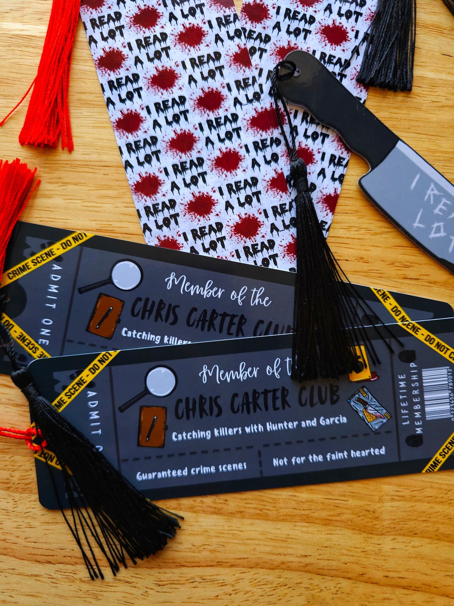 Chris Carter Club Ticket Tassel Bookmark