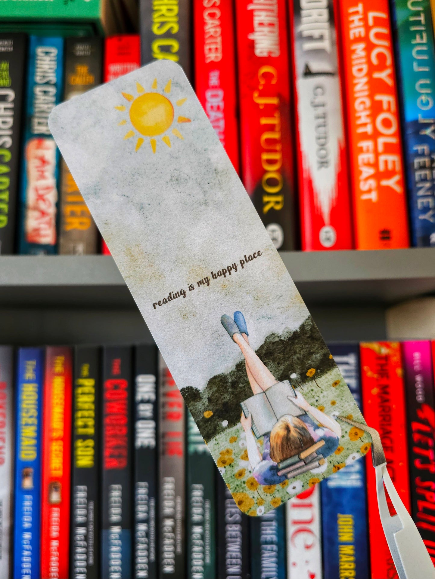 Reading Is My Happy Place Bookmark