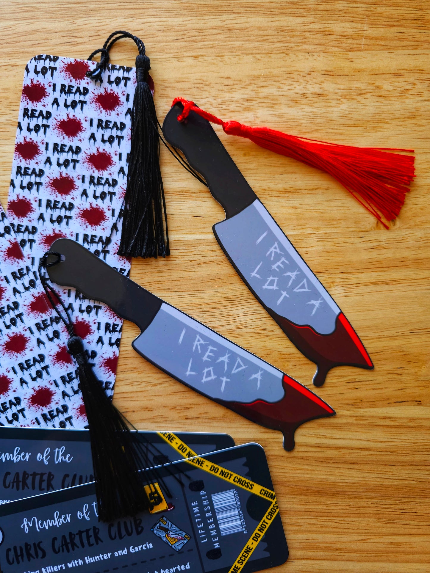 I Read A Lot Bloody Knife Chris Carter Bookmark