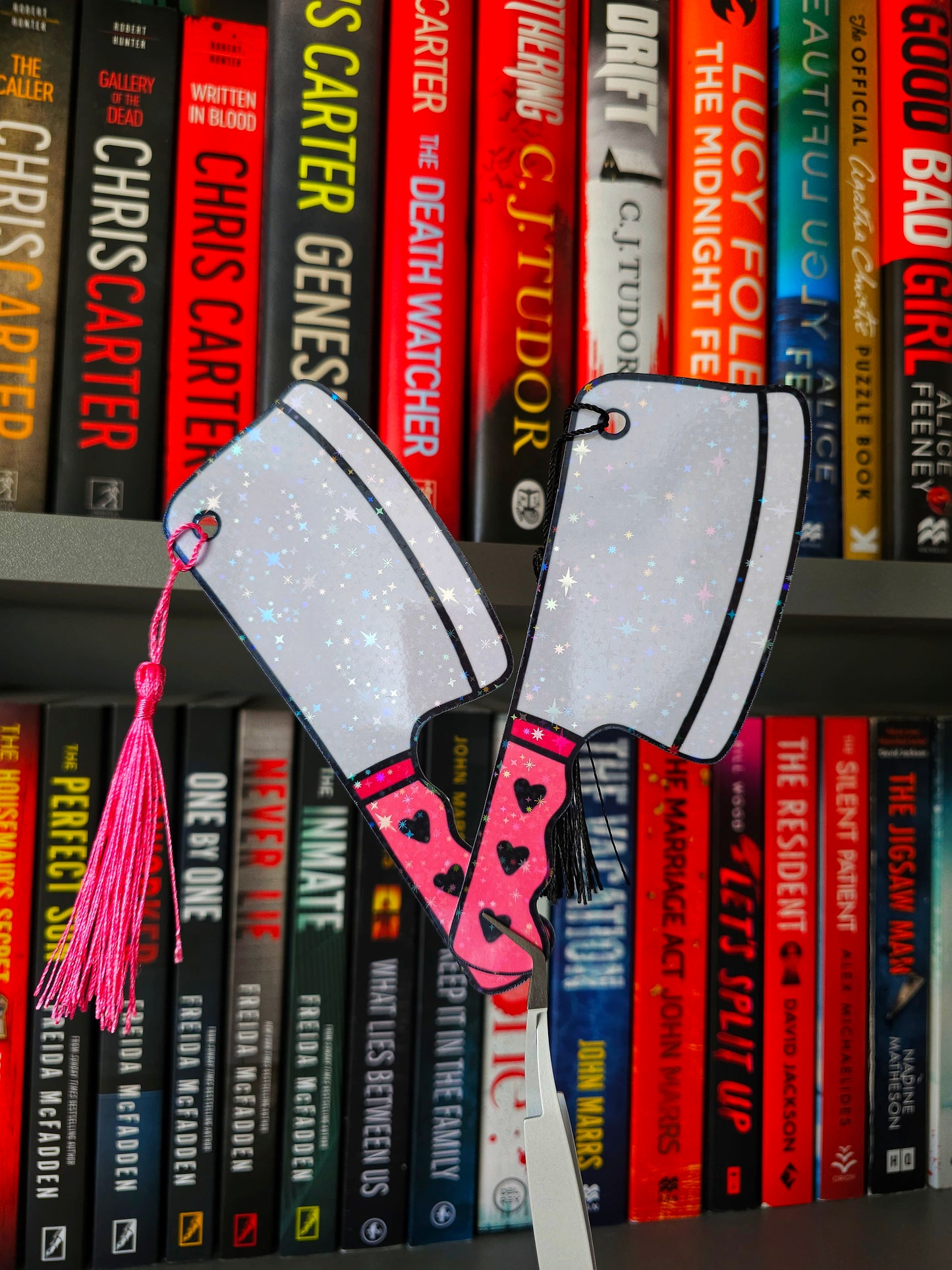 Cute Cleaver Holographic Tassel Bookmark