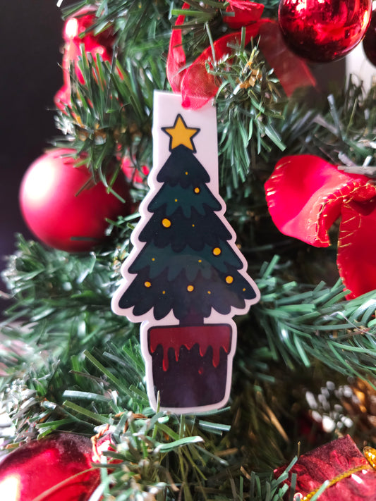 Killer Christmas Tree Magnetic Bookmark / Tree Decoration