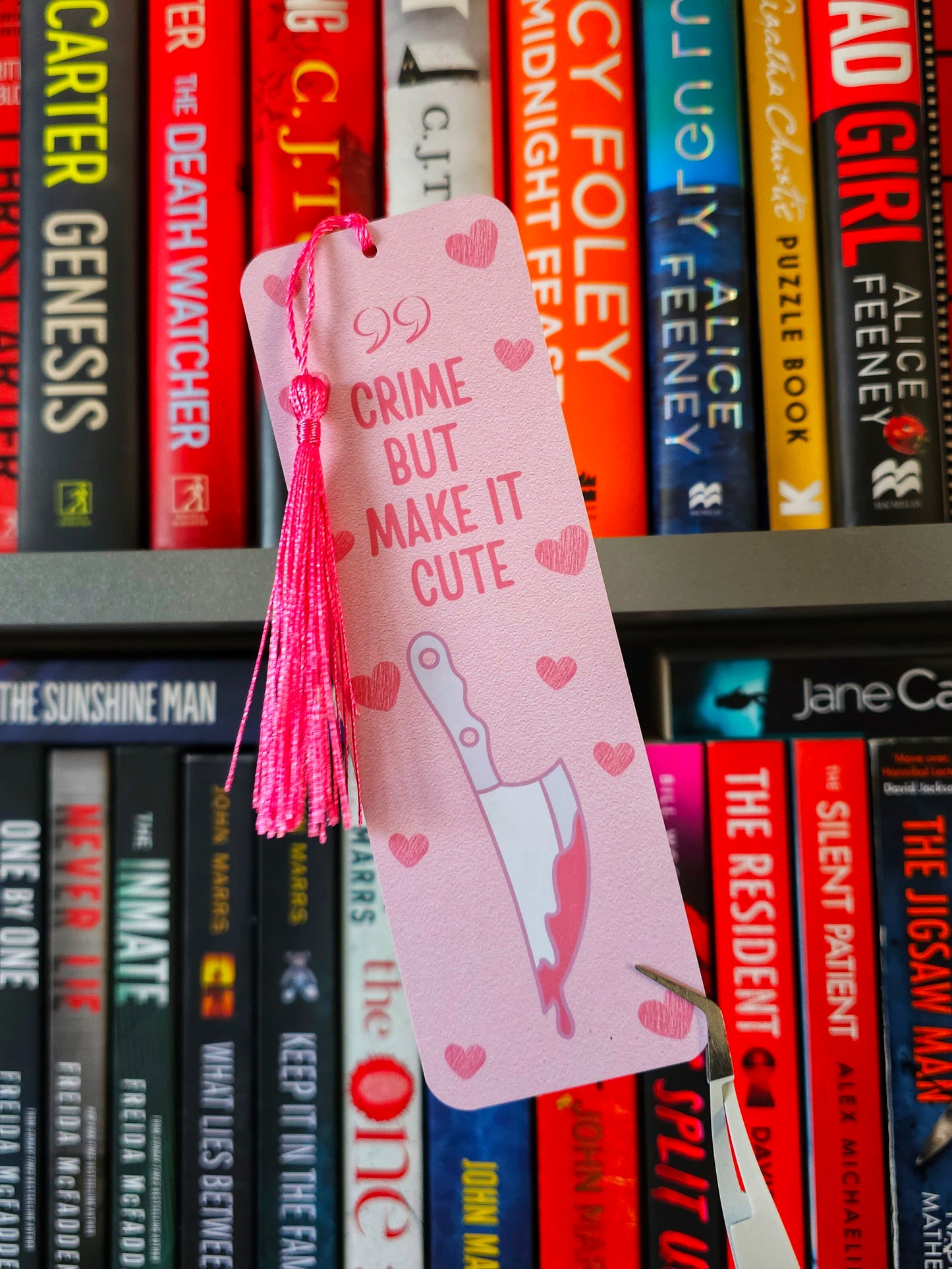 Crime But Make It Cute Bookmark