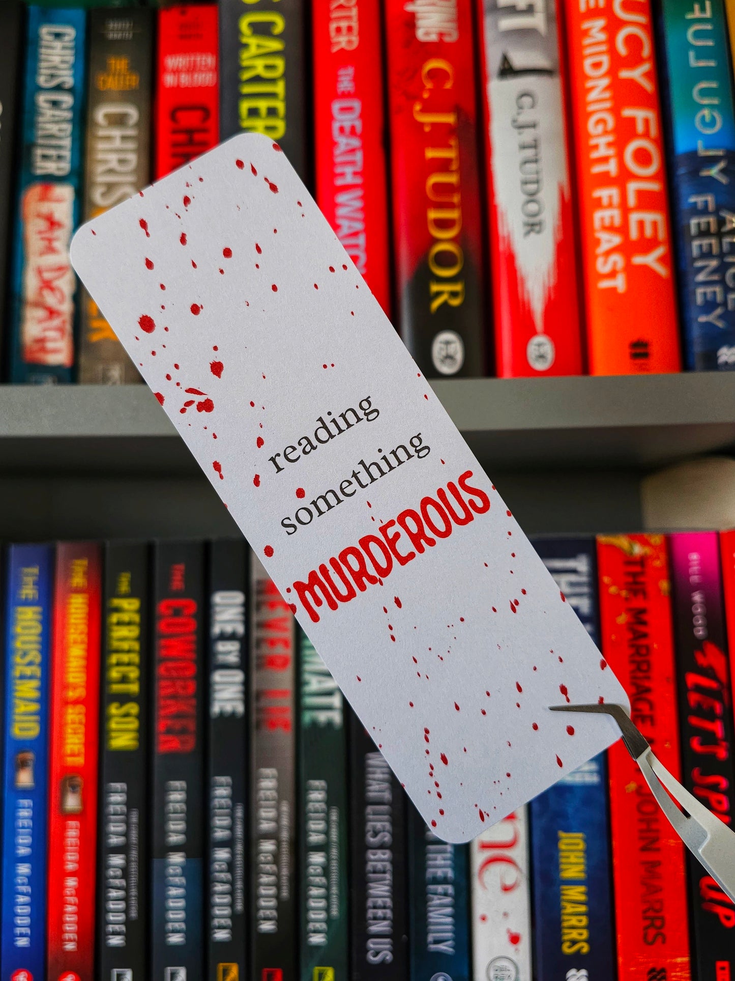 Reading Something Murderous Bookmark