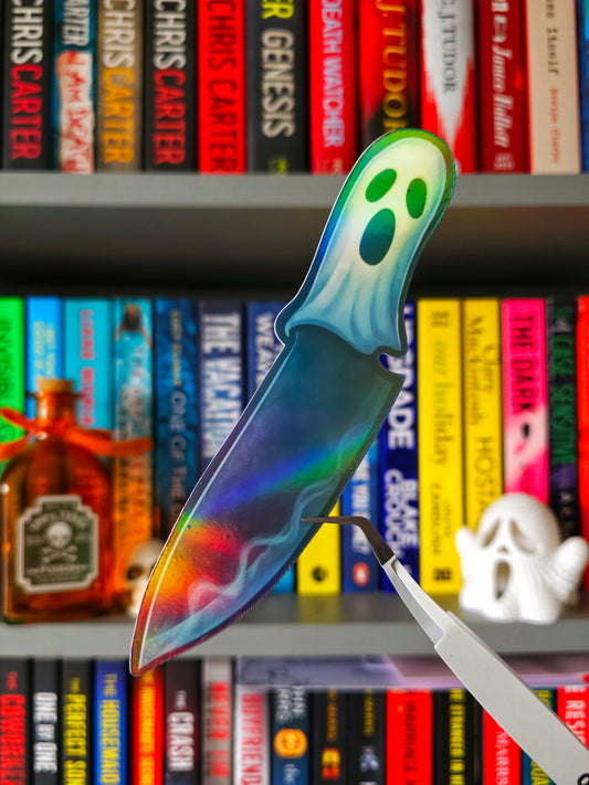 Spooky Slasher Ghost Halloween Bookmark