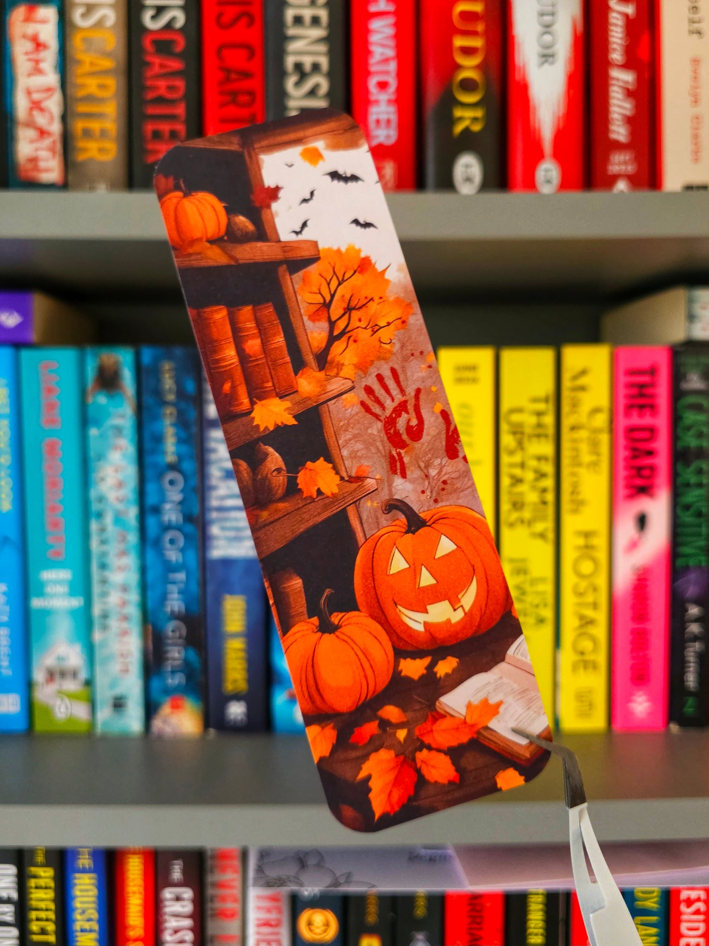 Who Left Those Handprints Autumn Bookmark