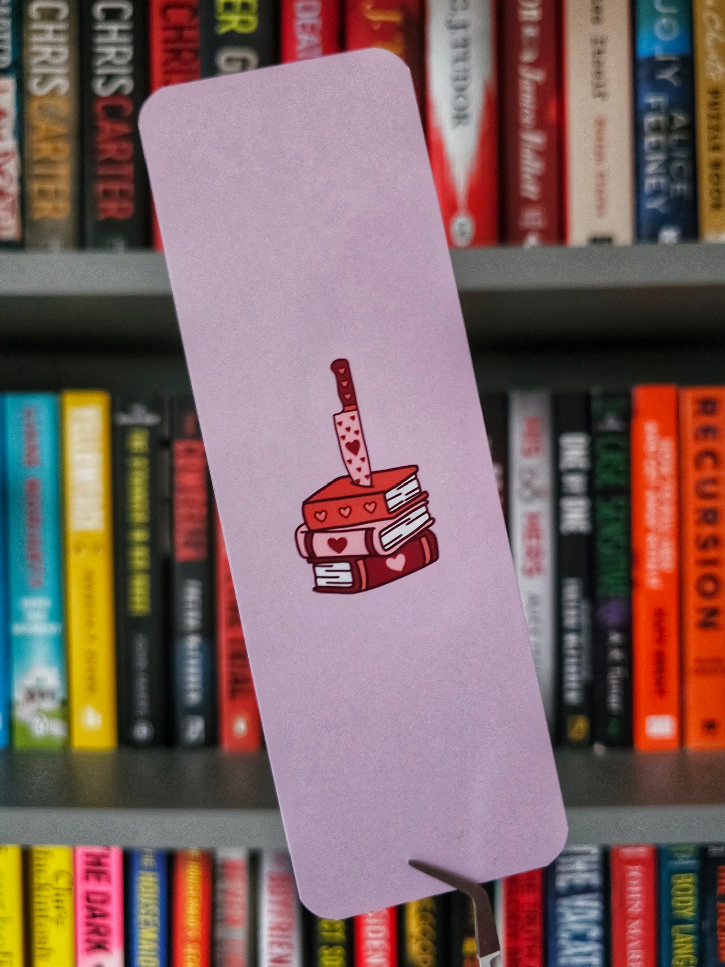 Love Kills Book Stack Bookmark