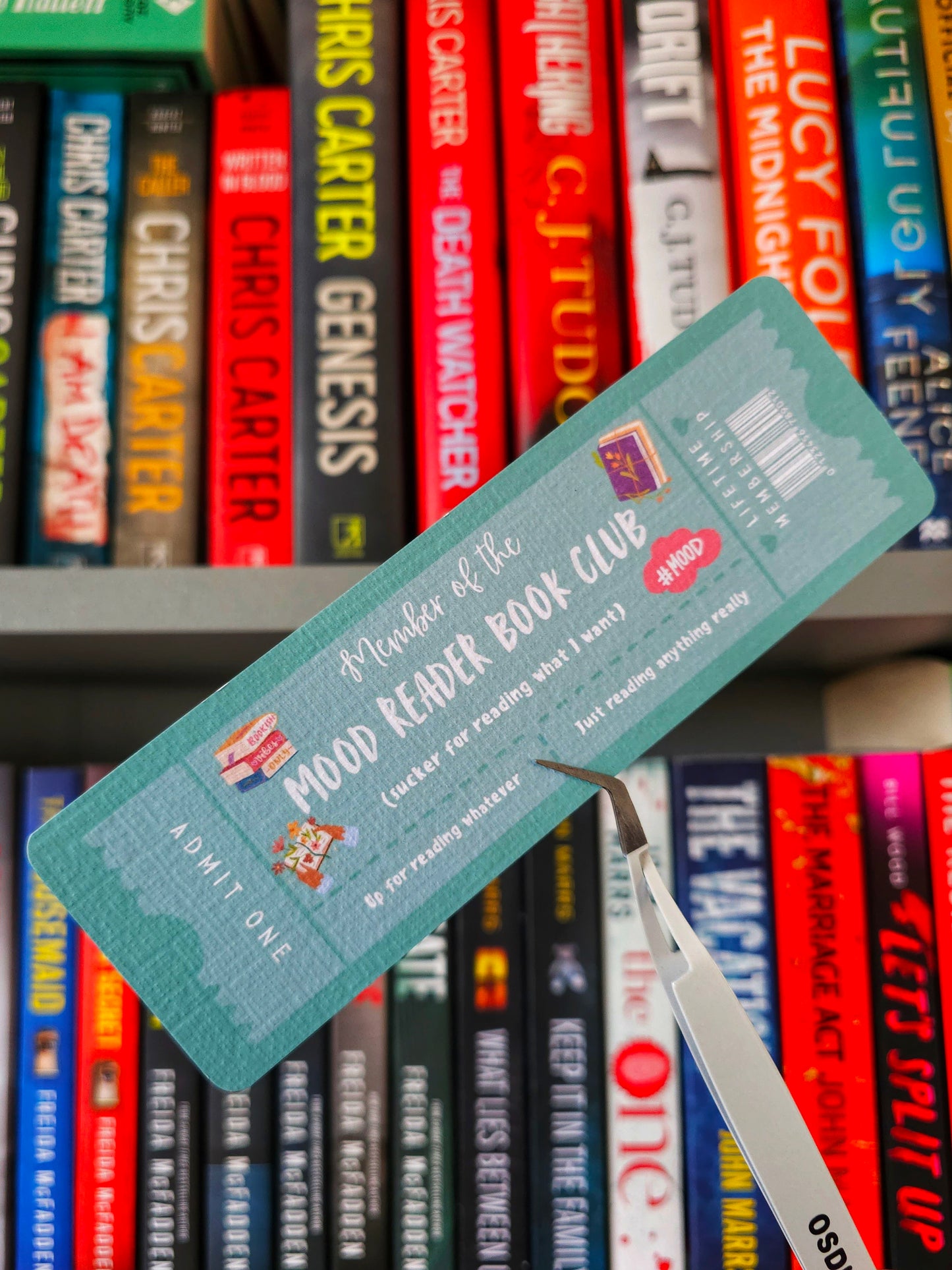 Mood Reader Ticket Bookmark