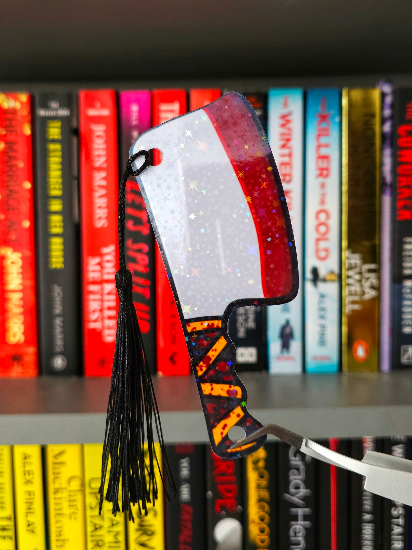 Crime Scene Cleaver Holographic Bookmark
