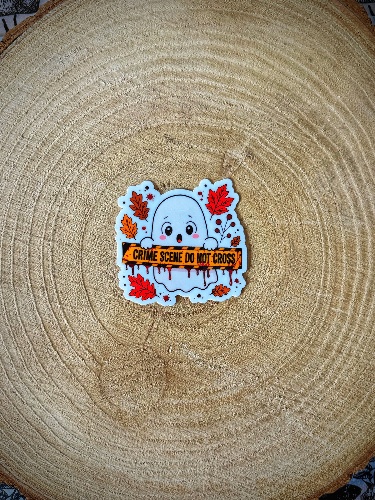 Crime Scene Clue Autumn Alibis Sticker
