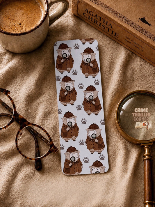 Detective Sheep Pattern Bookmark
